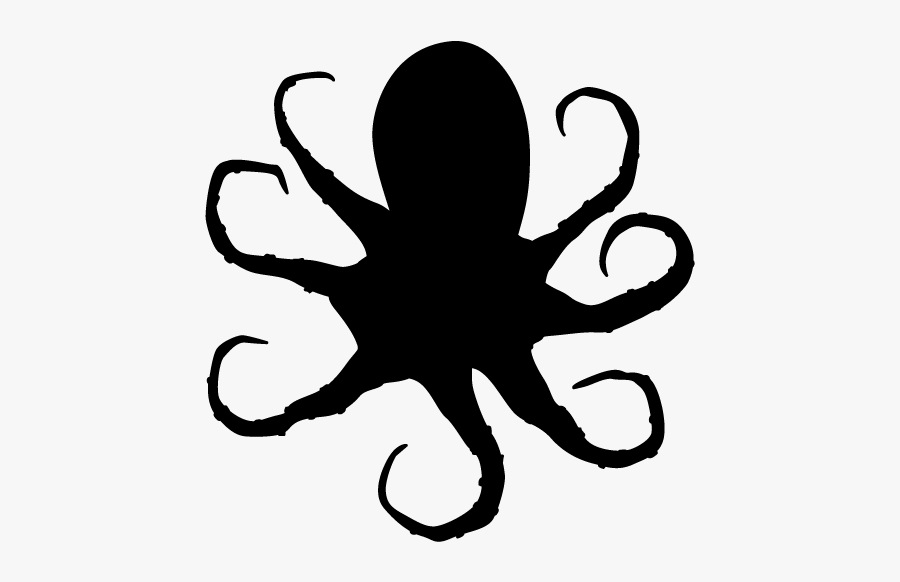 Silhouette Kraken, Transparent Clipart