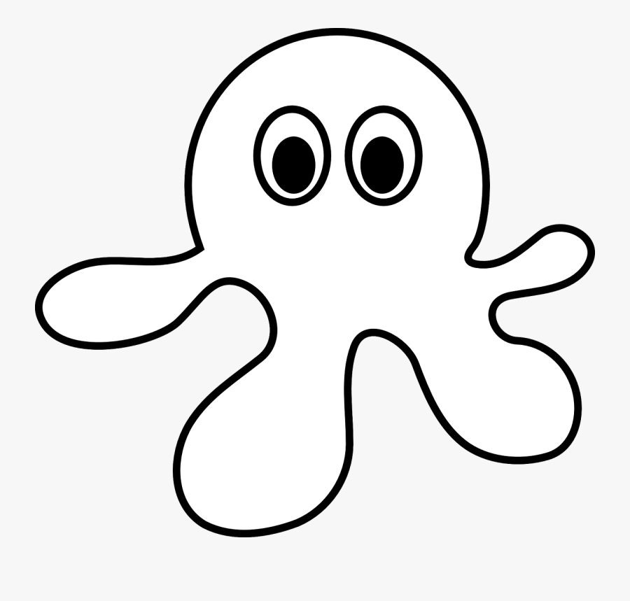 การ์ตูน ปลาหมึก สี ดำ, Transparent Clipart