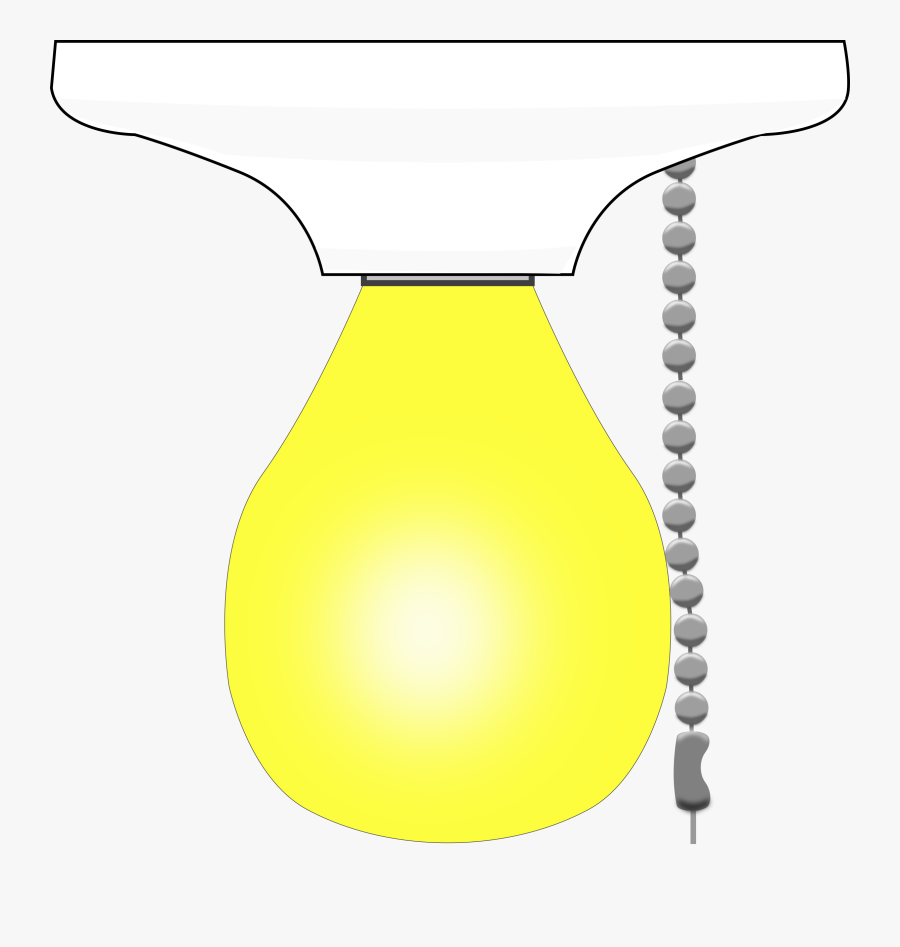Lightbulb Light Bulb Clip Art At Vector 2 Image - Chain Light Switch Clipart, Transparent Clipart