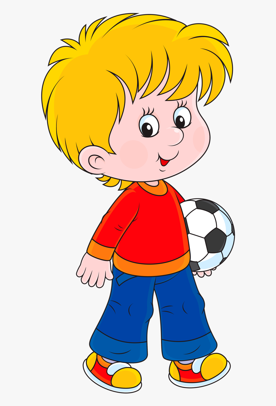 Homework Clipart Portfolio - Desenho Colorido De Menino, Transparent Clipart