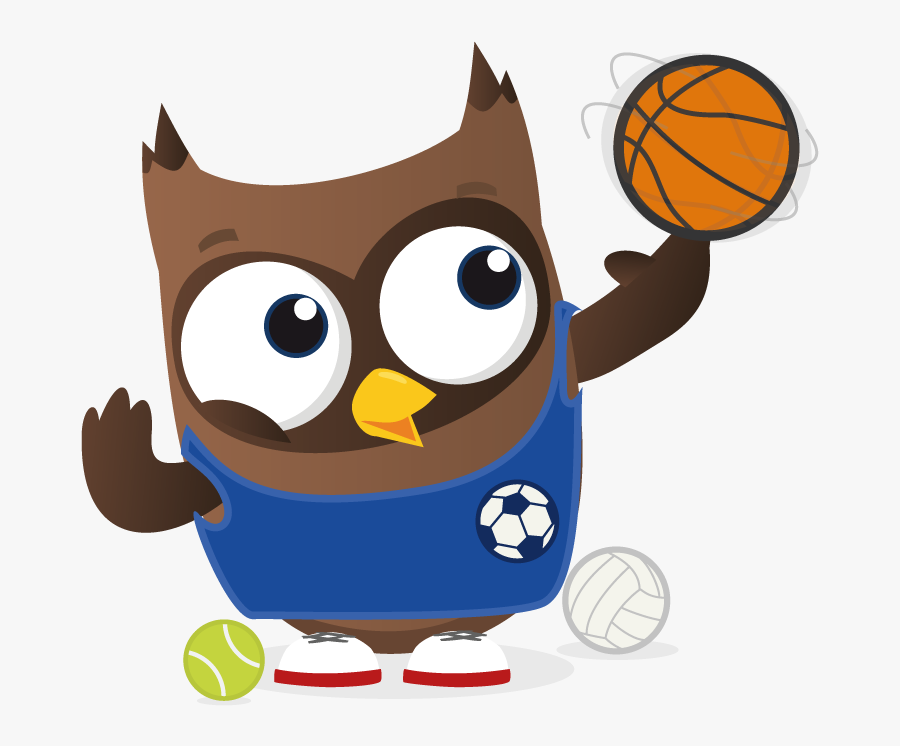 Transparent Sports Clipart - Owl Playing Sports Clipart, Transparent Clipart