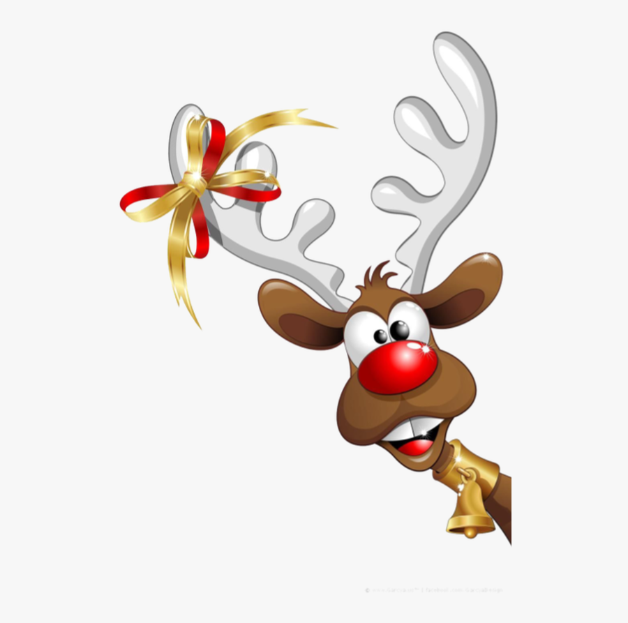 Deer Clipart Santa Claus Christmas Day Reindeer Funny - Santa Claus En Png, Transparent Clipart
