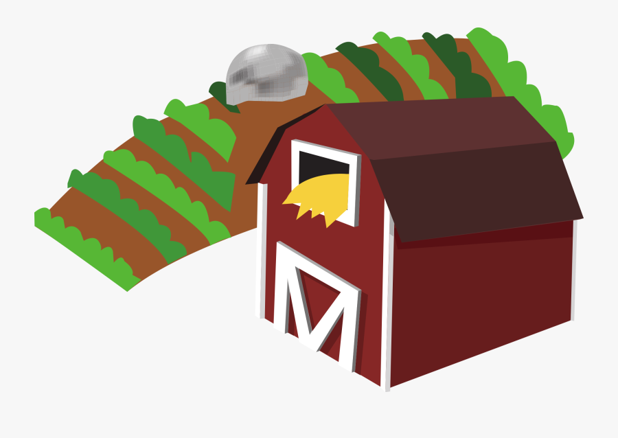 Red Barn Clipart - Farm Transparent Background, Transparent Clipart
