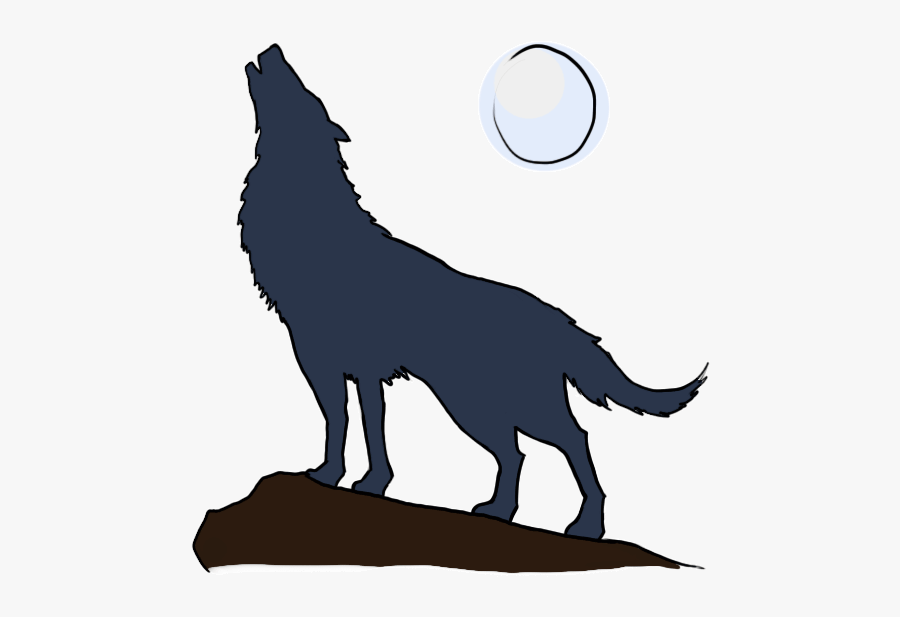 Wolf Howling Howling Wolf Clipart Kid - Howling Wolf Cartoon Drawing, Transparent Clipart
