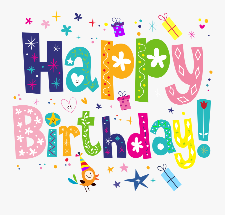 Happy Birthday Clipart Png - Transparent Background Happy Birthday Clipart, Transparent Clipart