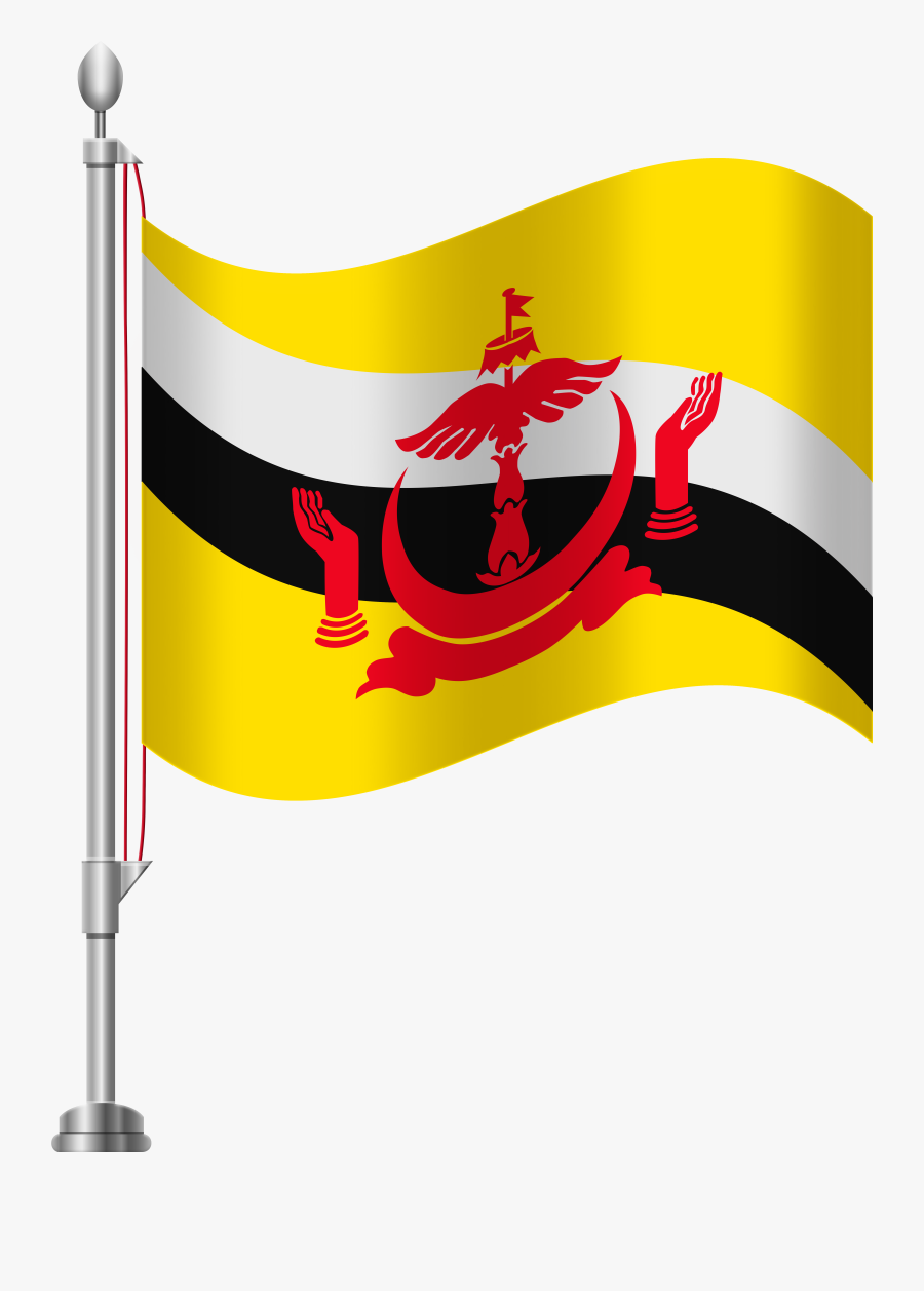 Brunei Flag Png Clip Art, Transparent Clipart