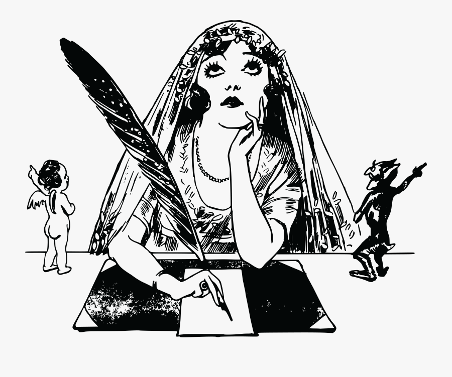 Free Clipart Of A Thinking Bride - Cartoon Myrtle Great Gatsby, Transparent Clipart