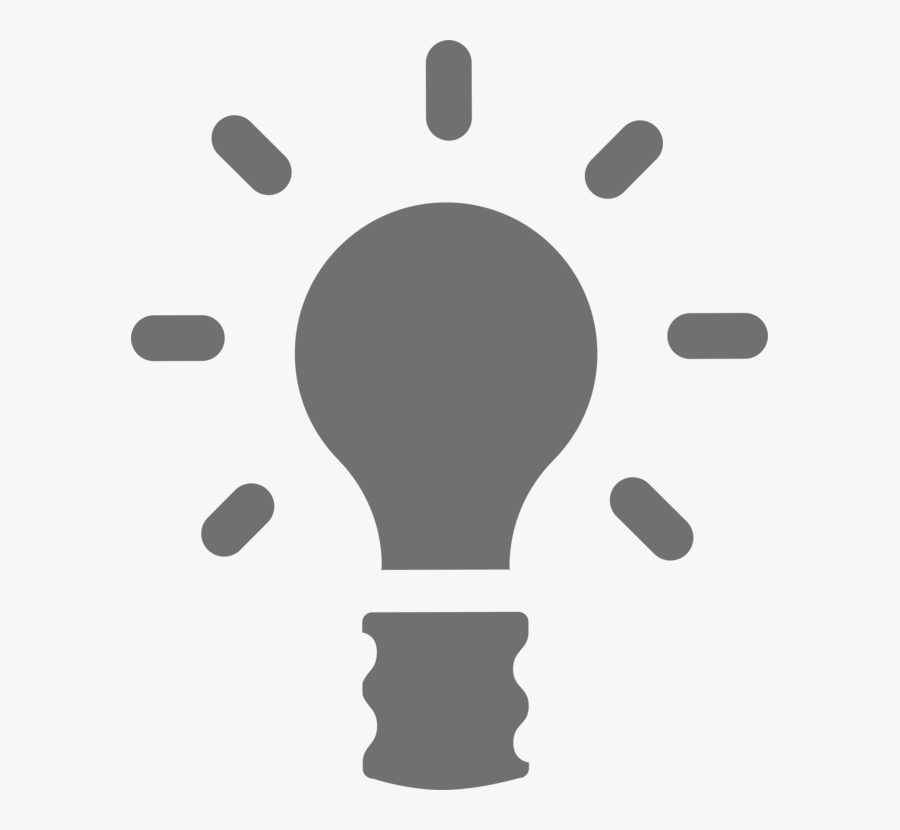 Transparent Lightbulb Clipart - Grey Light Bulb Clipart, Transparent Clipart