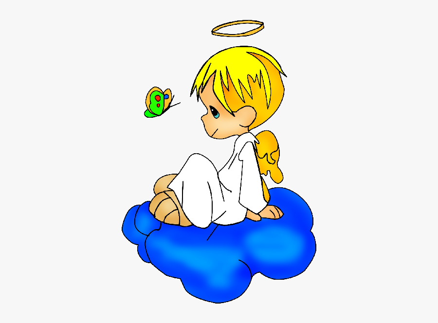 Baby Angel Clipart - Cute Angel Boy Cartoon, Transparent Clipart