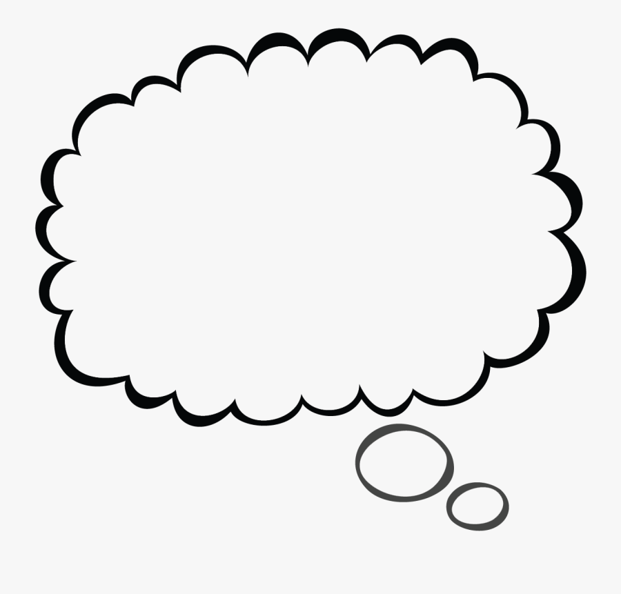 Student Thinking Clipart Tiny - Thought Bubble Transparent, Transparent Clipart