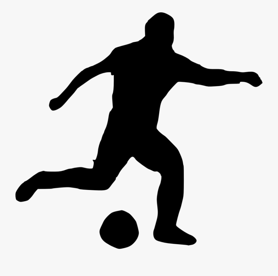Football Player Silhouette Png - Soccer Player Png Silhouette, Transparent Clipart