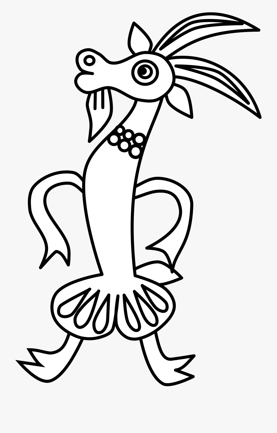 Goat - Clipart - Black - And - White - Wolves Goat, Transparent Clipart