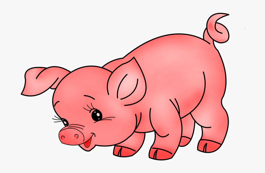 Transparent Show Pig Clipart - Pig Farm Animals Clipart, Transparent Clipart