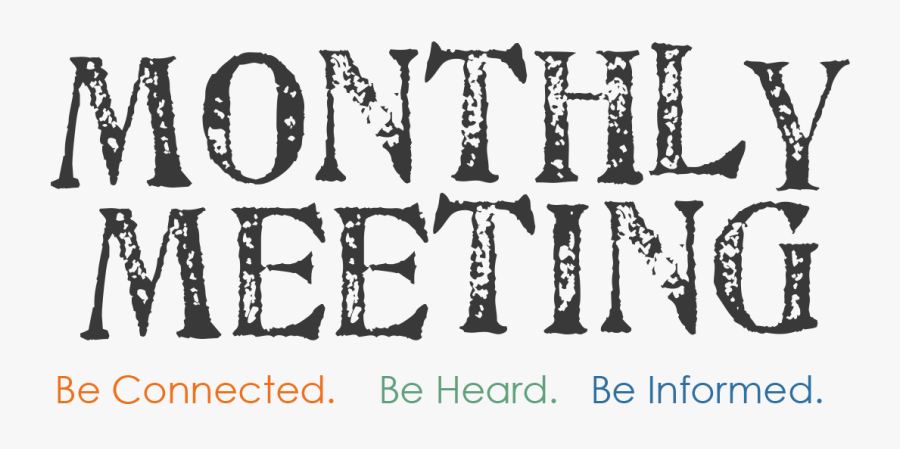 May Clipart Month - Monthly Meeting, Transparent Clipart