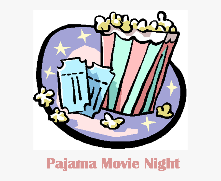 Pajama Movie Night Clipart, Transparent Clipart