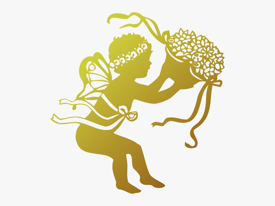 Angel Clipart Gold, Transparent Clipart