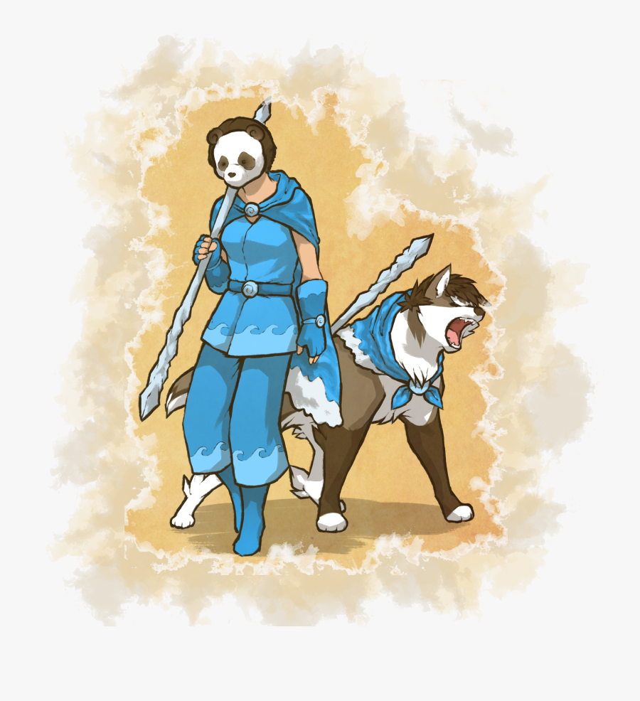 Drawn Elf Wolf Half - Cartoon, Transparent Clipart