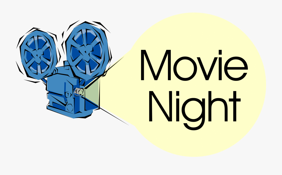 Movie Clipart Black And White Free Movie Night Clipart - Movie Projector Clip Art, Transparent Clipart