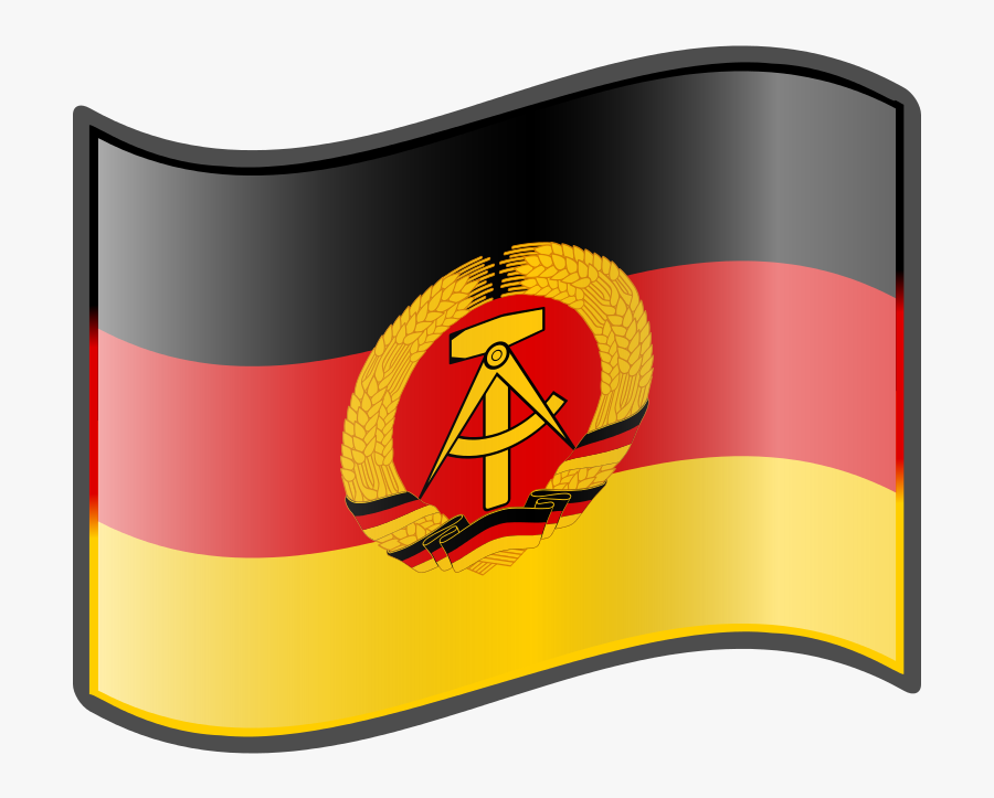 Nuvola East German Flag - East Germany Flag, Transparent Clipart