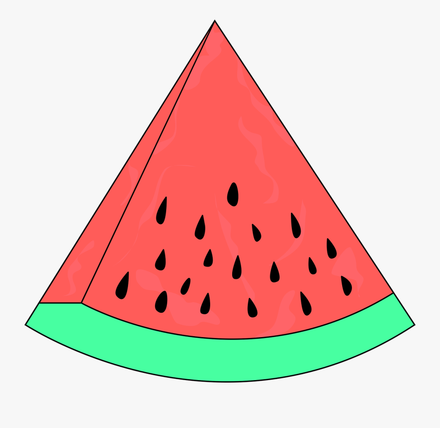 Whole Watermelon Clipart Free Clipart Image Image - Triangle Objects Clip Art, Transparent Clipart