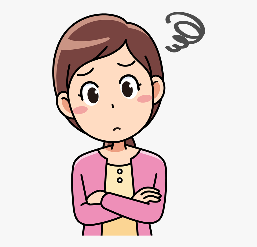 Man Thinking Png Download - Cartoon Transparent Woman Thinking , Free Trans...