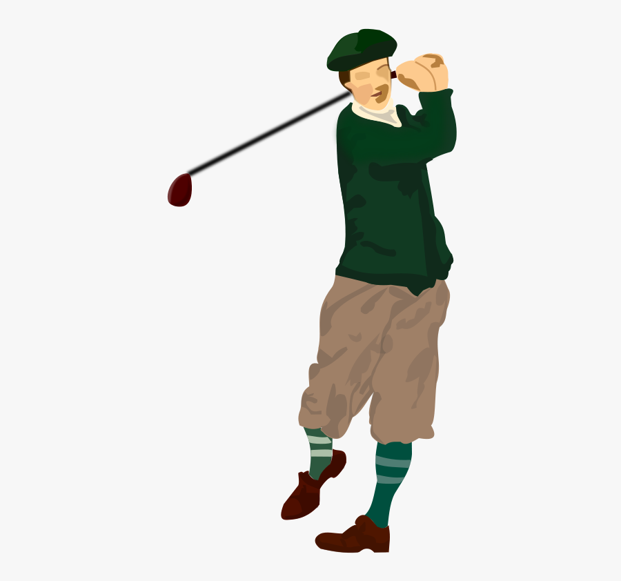 Standing,fictional Character,baseball Bat - Golf Png Free, Transparent Clipart