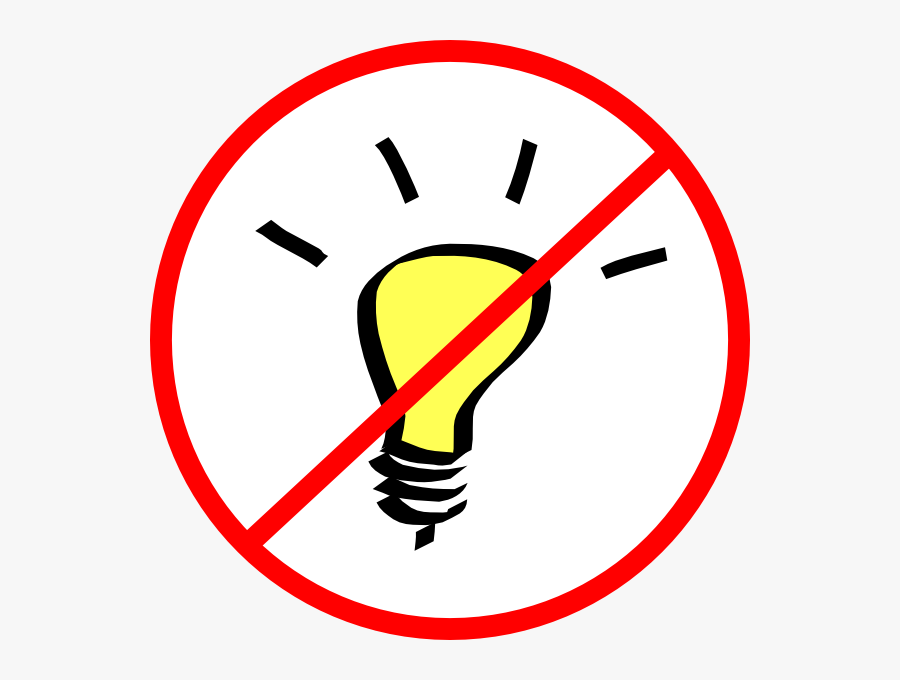 No Idea Clip Art At Clker - Light Bulb Black And White Png, Transparent Clipart