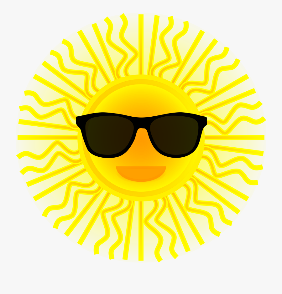 Sunshine Clipart Sunglass Clipart - Sunglasses On The Sun, Transparent Clipart