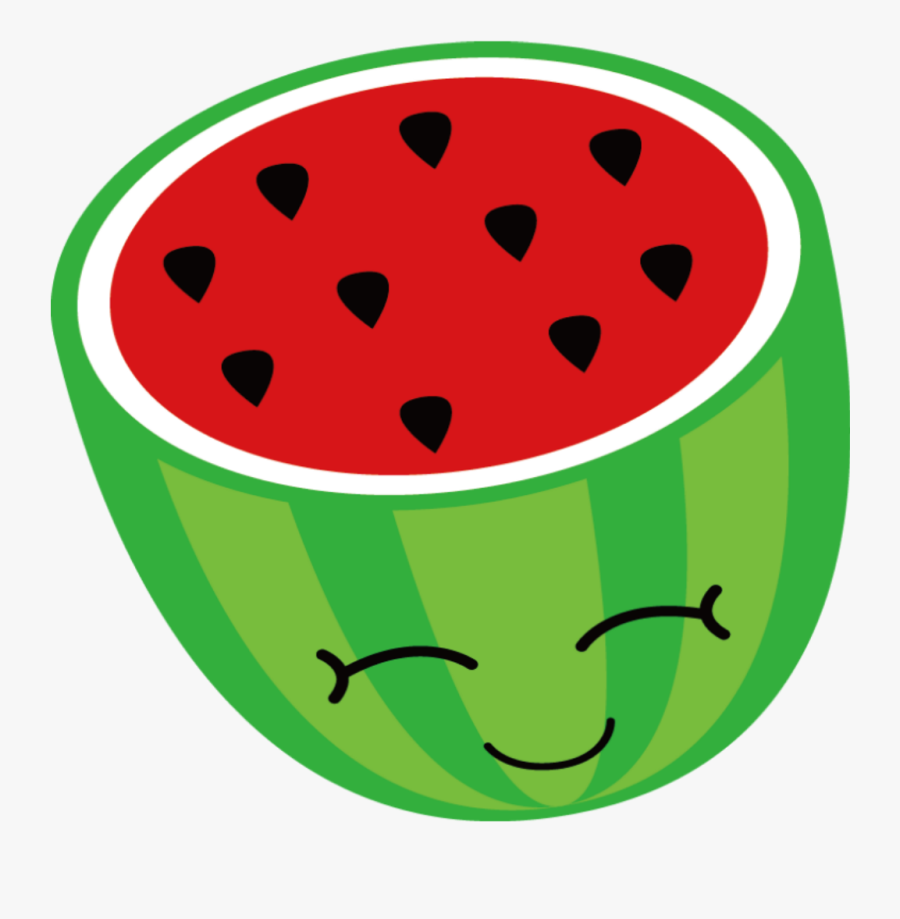 #ftestickers #clipart #watermelon #kawaii #cute - Cartoon Watermelon Clipart, Transparent Clipart