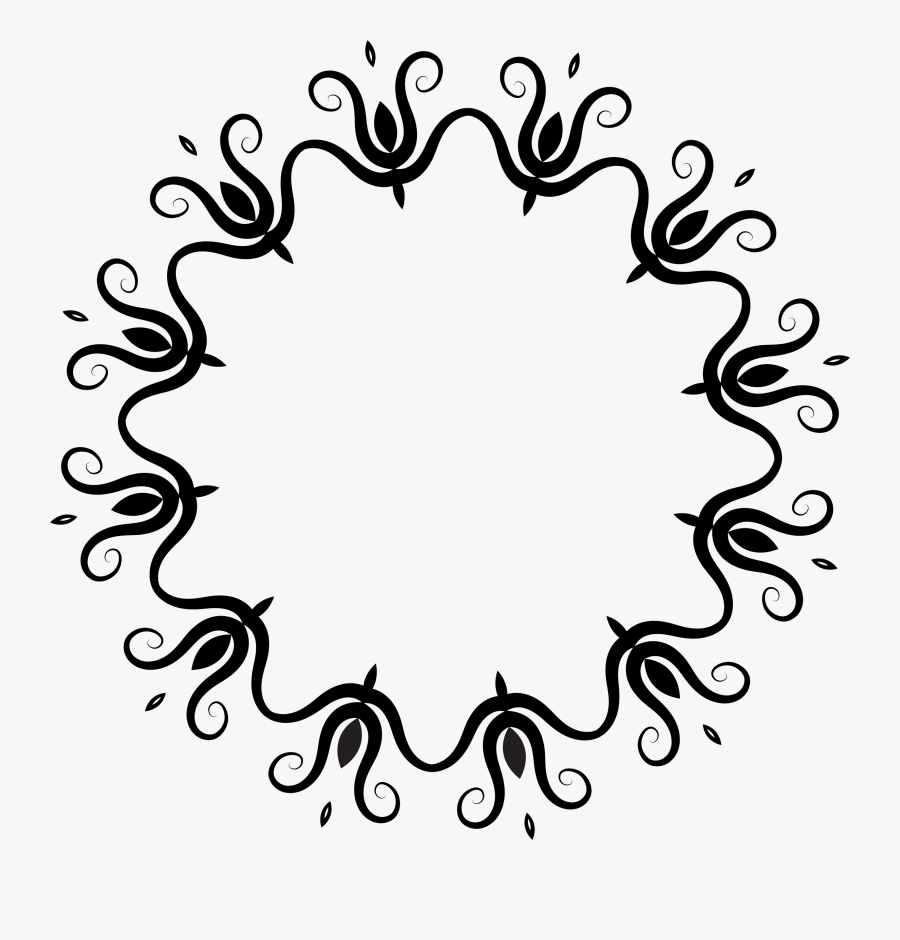 Round 4th Of July Borders, Transparent Clipart