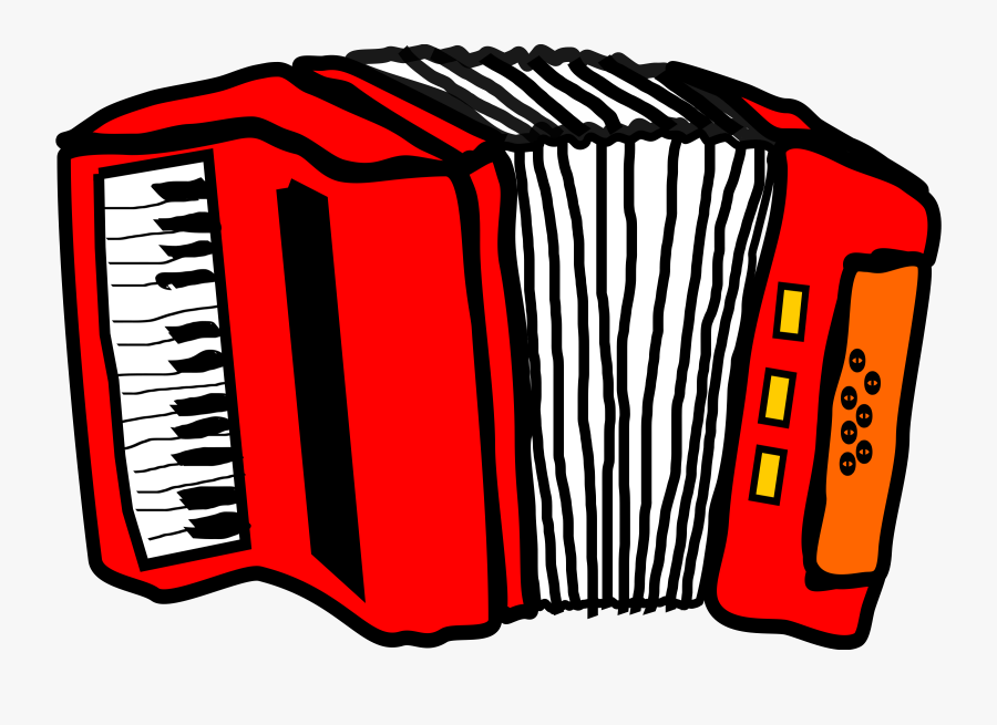 Accordion Concertina Musical Free - Red Accordion Clipart, Transparent Clipart