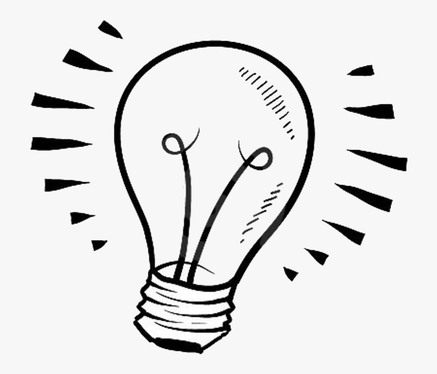 Clip Art Lightbulb Sketch - Light Bulb Sketch Png, Transparent Clipart