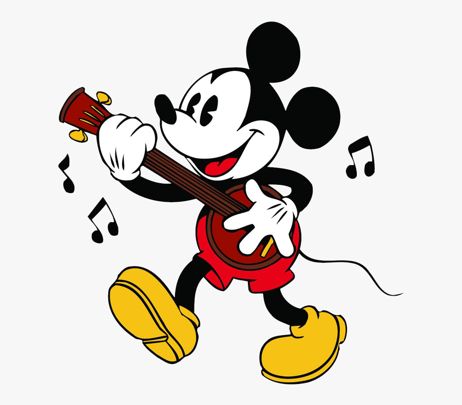 Musical Disney Clipart - Mickey Mouse Playing Instruments, Transparent Clipart