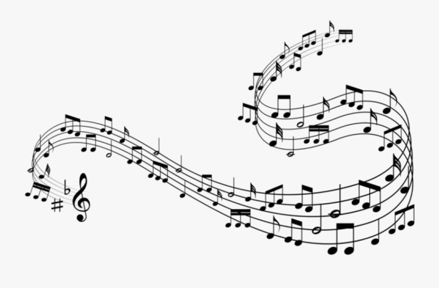 Decorative Music Notes Clipart Png - Background Music Notes Png, Transparent Clipart