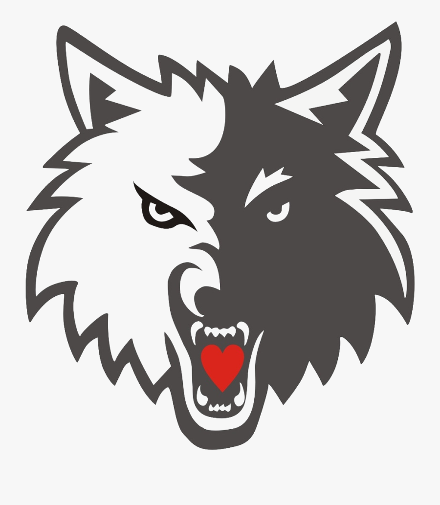 Wolf Logo Clipart - Cartoon Wolf Face Png, Transparent Clipart