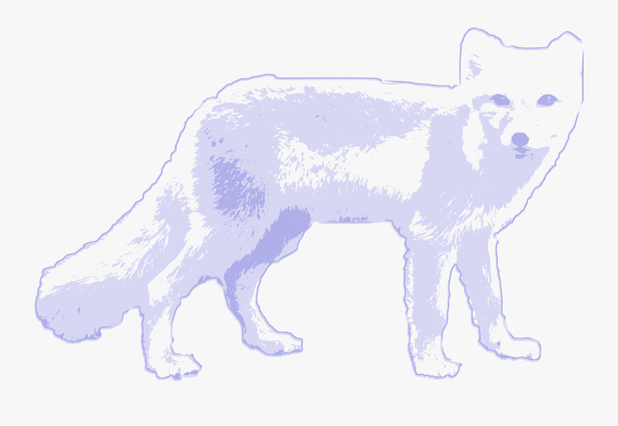 Line Art,wildlife,small To Medium Sized Cats - Arctic Wolf Clip Art, Transparent Clipart