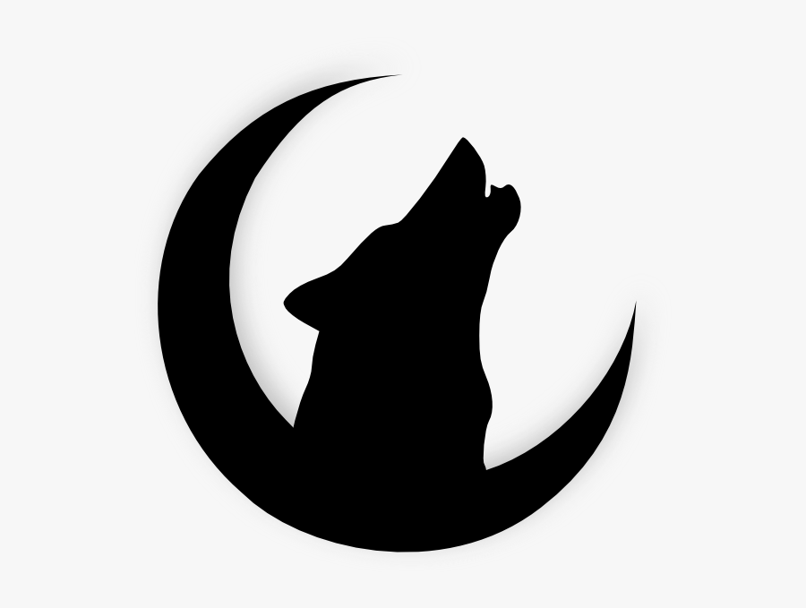 Wolf Howling At The Moon Cartoon, Transparent Clipart