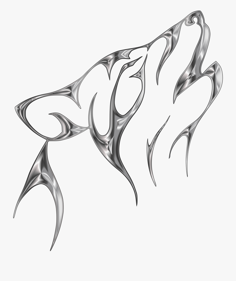 Clipart - Golden Wolf Logo Png, Transparent Clipart