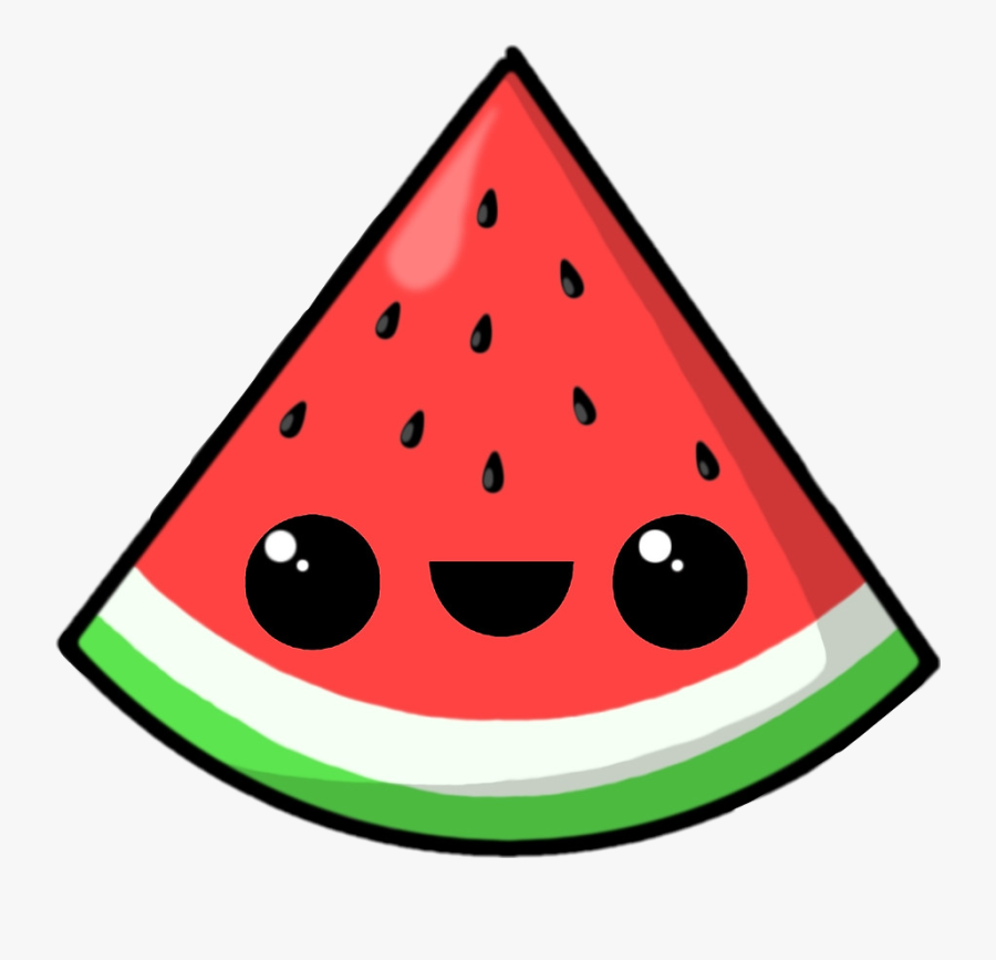 Kawaii Watermelon, Transparent Clipart