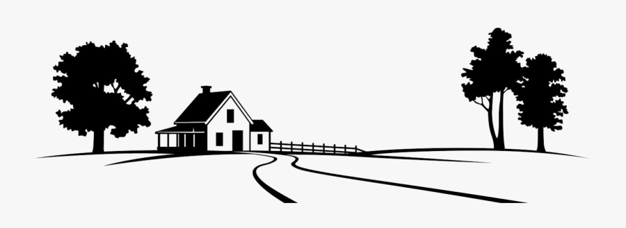 Joy Lane Farm - Clipart Farm Png Black And White, Transparent Clipart