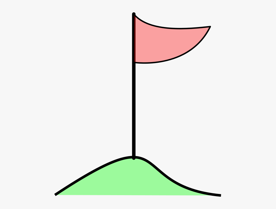 Flag In Hole On - Golf Flag Clip Art, Transparent Clipart