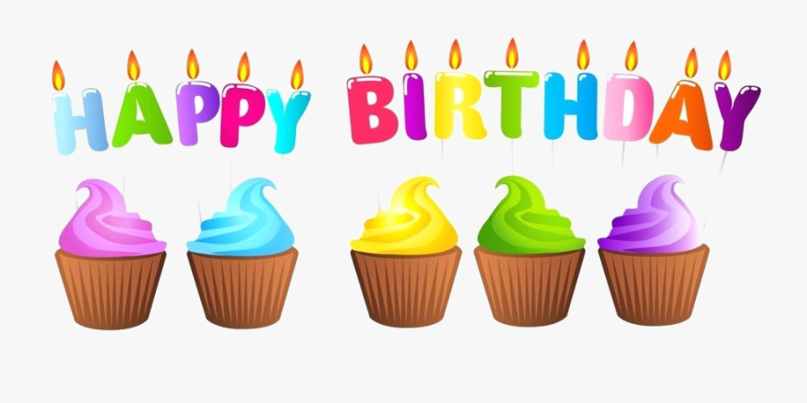 Cupcake Birthday Clipart Free Clip Art Cup Cake Transparent - Birthday Candles Transparent Background, Transparent Clipart