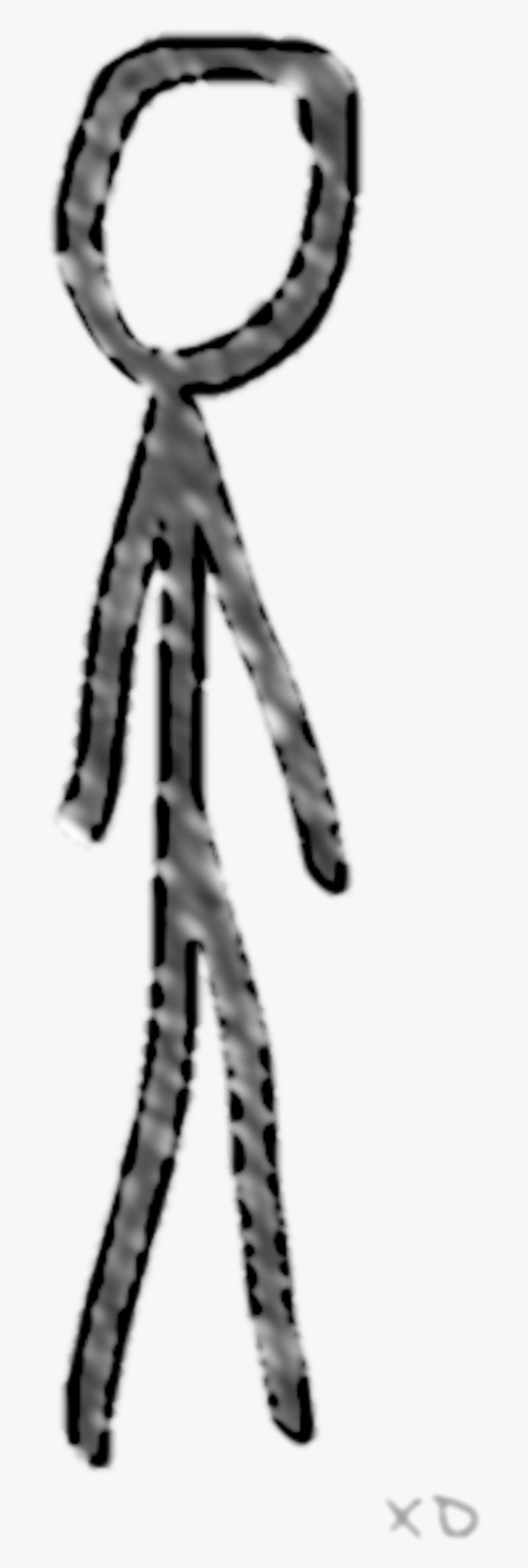 Stick Person By Saprogeist On Clipart Library - Monochrome, Transparent Clipart