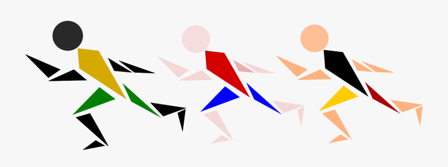 Summer Olympic Games Track Field Running Sports - Clipart Runners Transparent Background, Transparent Clipart