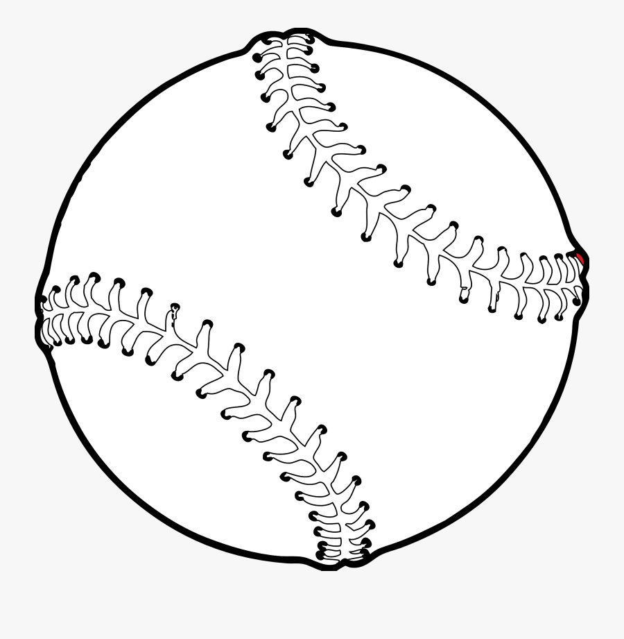 Black And White Baseball Clipart Clipartfest - Clipart Outline Baseball, Transparent Clipart
