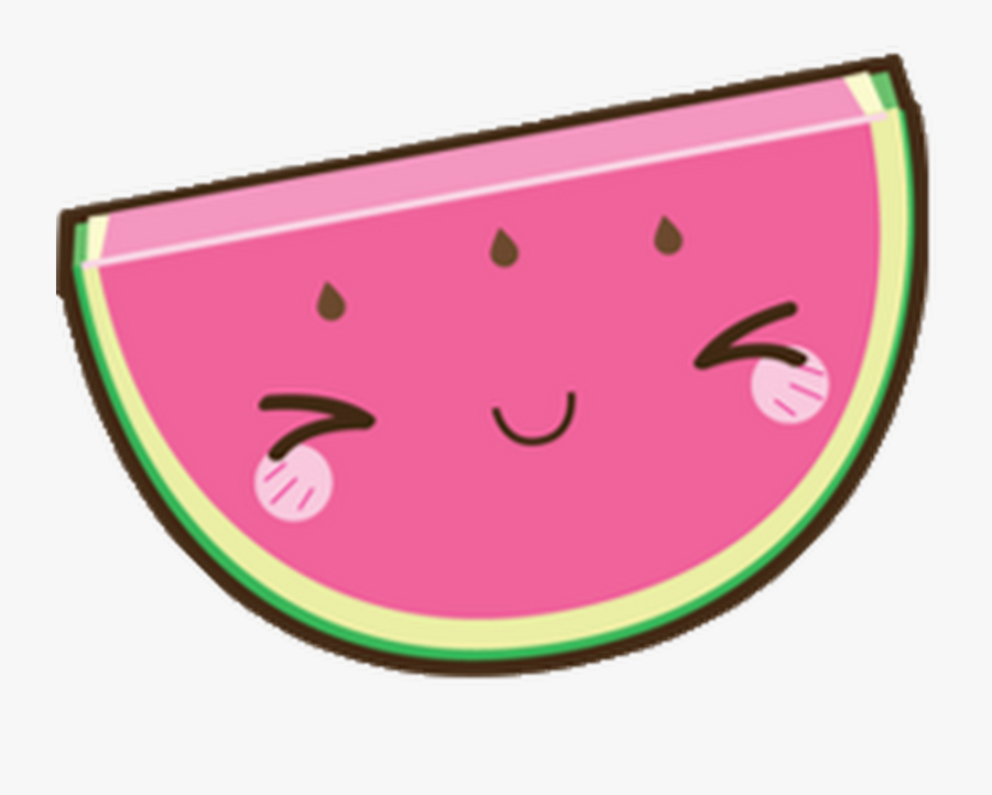 Youtube Sandia Kawaii, Kawaii Drawings, Cute Drawings, - Cute Kawaii Watermelon Drawing, Transparent Clipart