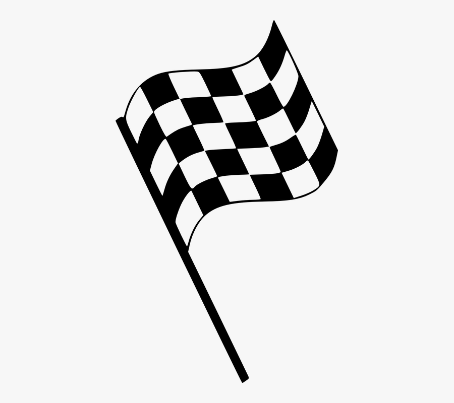 Racing Flag Clipart - Finish Line Flag Png, Transparent Clipart