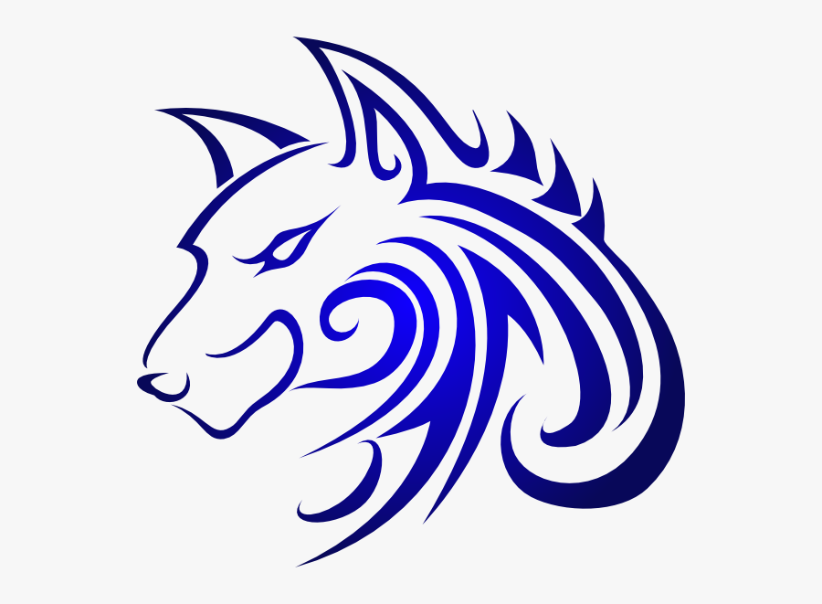 Blue Wolf Svg Clip Arts - Blue Wolf Png Logo, Transparent Clipart