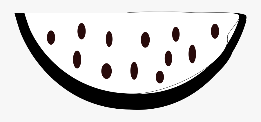 Watermelon - Clipart - Black - And - White - Watermelon Black N White, Transparent Clipart