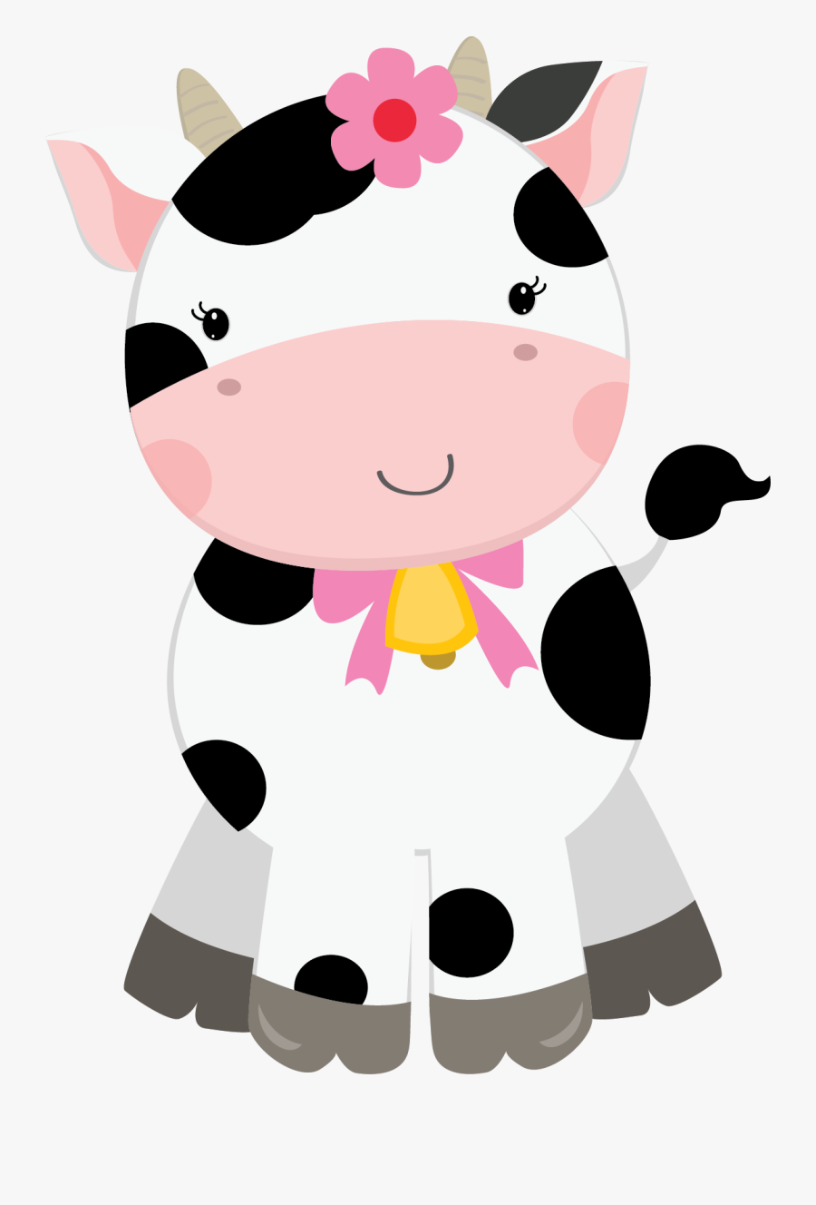 Cute Farm For Girls Clip Art - Cute Farm Animals Png, Transparent Clipart